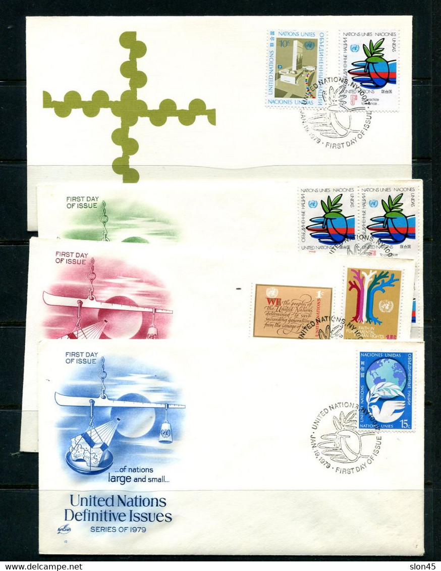 UN 1979 23 First Day Of Issue Covers  11923 - Collections, Lots & Séries