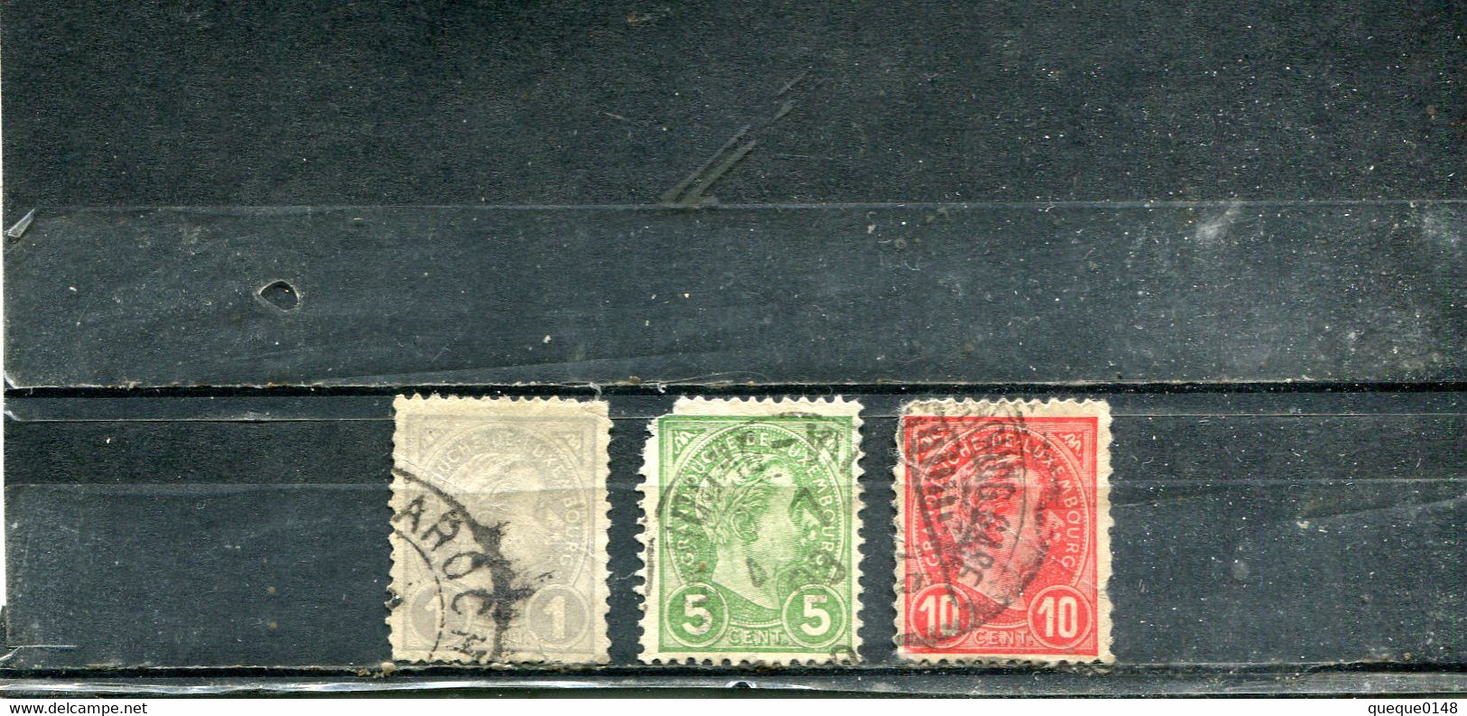 Luxembourg 1895 Yt 69 72-73 Grand-duc Adolphe Ier De Profil - 1895 Adolphe Right-hand Side