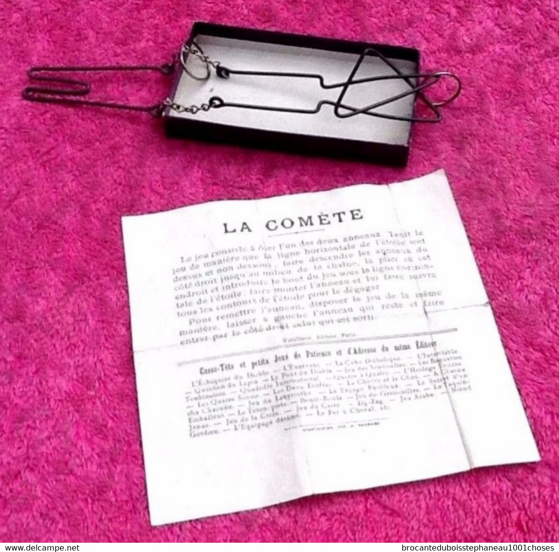 Années 1930  Jeu De Patience Et D' Adresse   Casse-tête  " La Comète "  Watilliaux Editeurs Paris - Brain Teasers, Brain Games