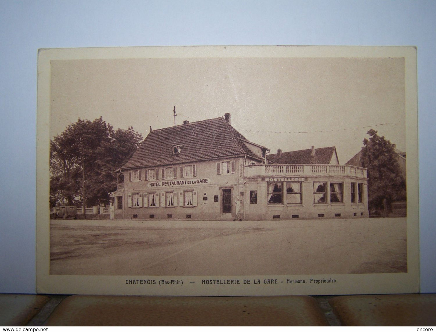 CHATENOIS. BAS RHIN. LES COMMERCES. HOSTELLERIE DE LA GATRE. HERMANN, PROPRIETAIRE.  100_3493 - Chatenois