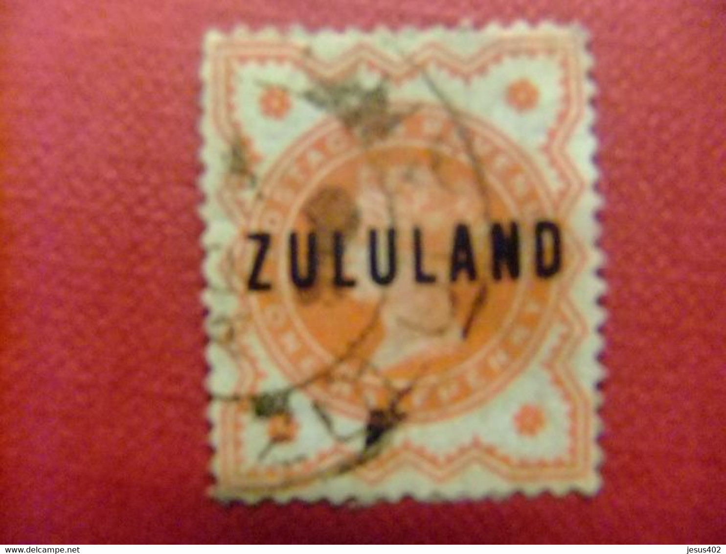 ZULULAND 1888 REINA VICTORIA Yvert 1 FU Stanley Gibbons 1 FU Fil Corona - Zululand (1888-1902)