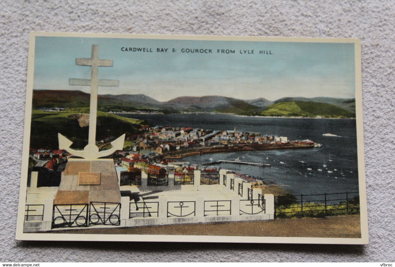 F218, Cpsm, Cardwell Bay And Gourock From Lyle Hill, Ecosse - Renfrewshire