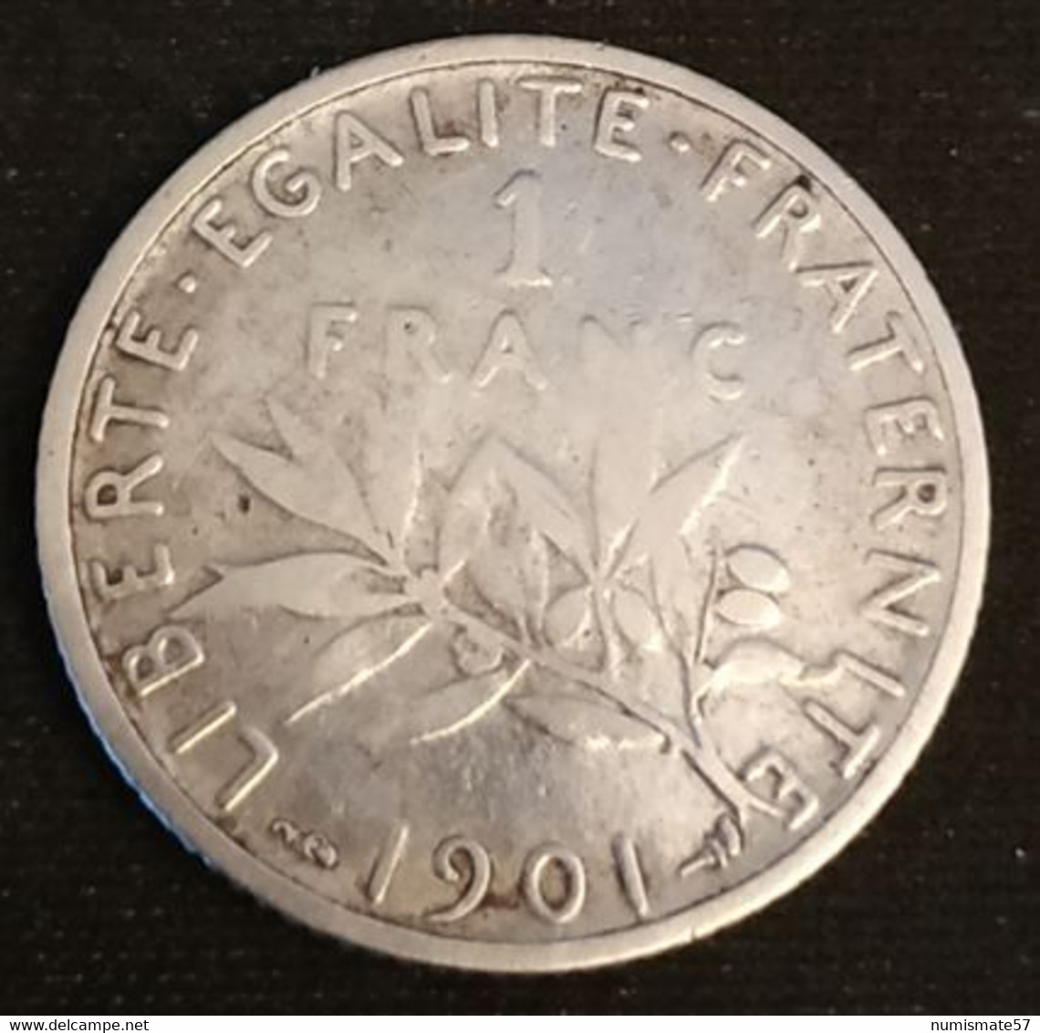 FRANCE - 1 FRANC 1901 - Semeuse - Argent - Silver - Gad 467 - KM 844 - Otros & Sin Clasificación