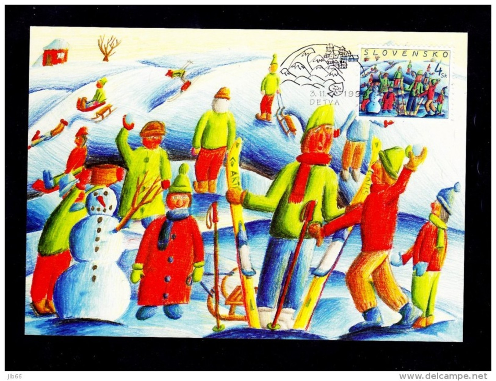 Carte Maximum  1999 Noel Christmas - FDC