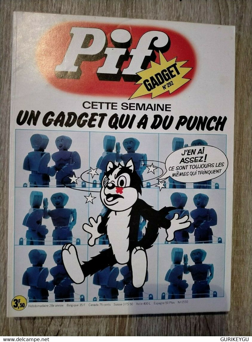 PIF GADGET N° 292 Placid Et Muzo PIFOU Léo HERCULE ARNAL VAILLANT Cezard TTBE - Pif & Hercule