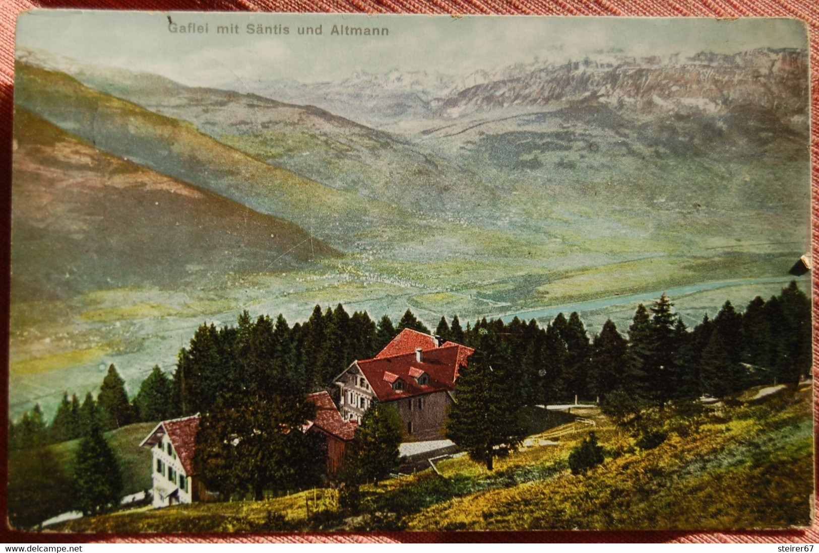 Gaflei Mit Säntis Und Altmann, Gel. 1911 - Liechtenstein