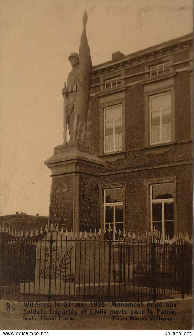 Wiheries (Dour) Le 31 Mai 1925 Monument 19?? - Dour