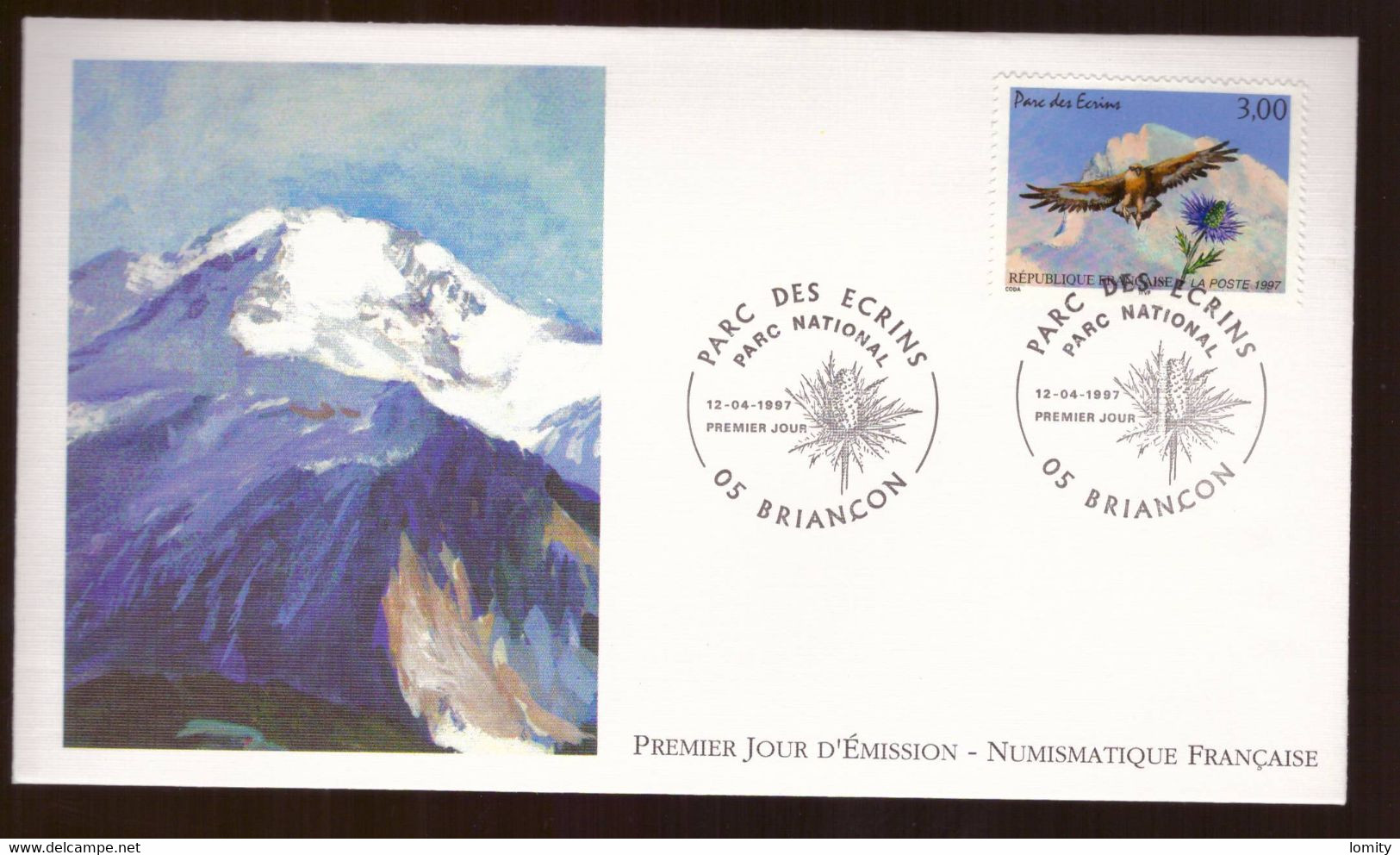 France FDC 1997 Série Complète Nature Parcs Naturels Nationaux Aigle Royal Raton Laveur Isard 3054 3055 3056 3057 - 1990-1999