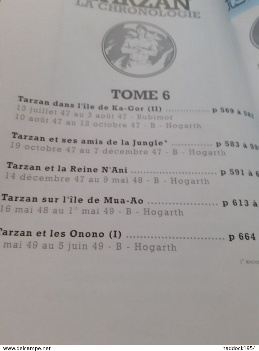Tarzan L'intégrale N°6 EDGAR RICE BURROUGHS RUBIMOR-HOGARTH Soleil 1994 - Tarzan