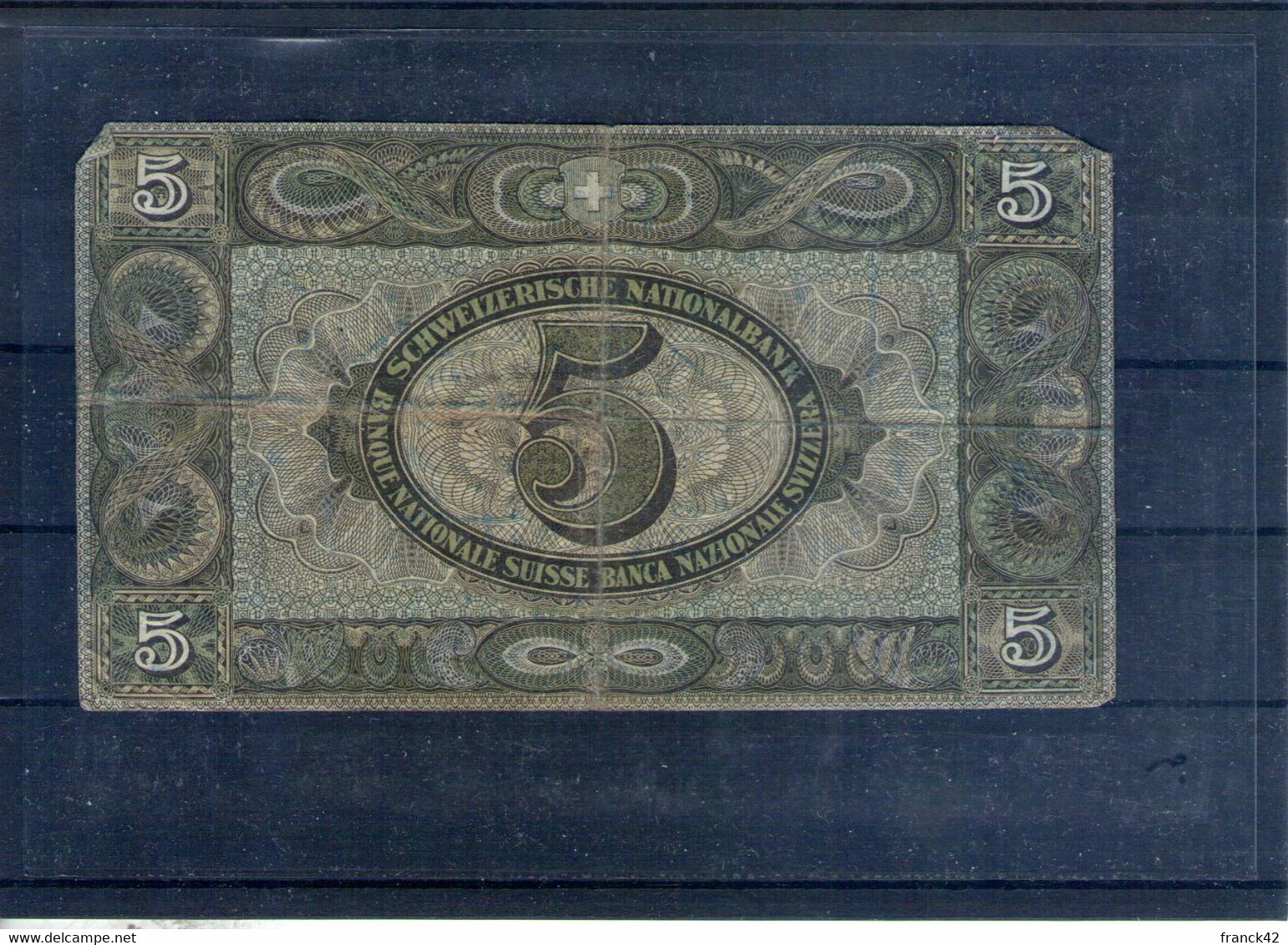 Suisse. 5 Francs. 16 Novembre 1944 - Suisse