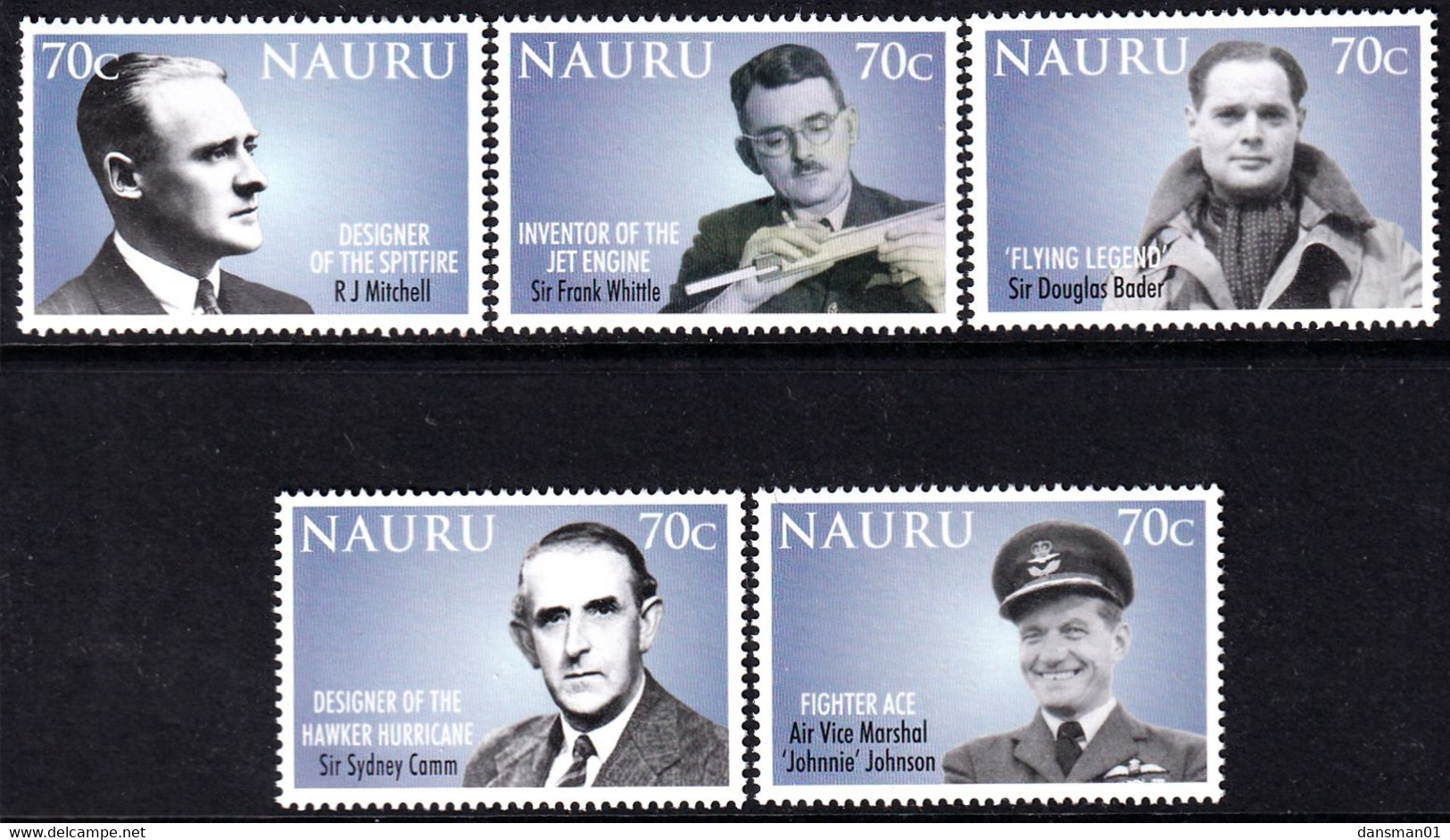 NAURU 2007 Aviation Pioneers Sc 572-76 Mint Never Hinged - Nauru