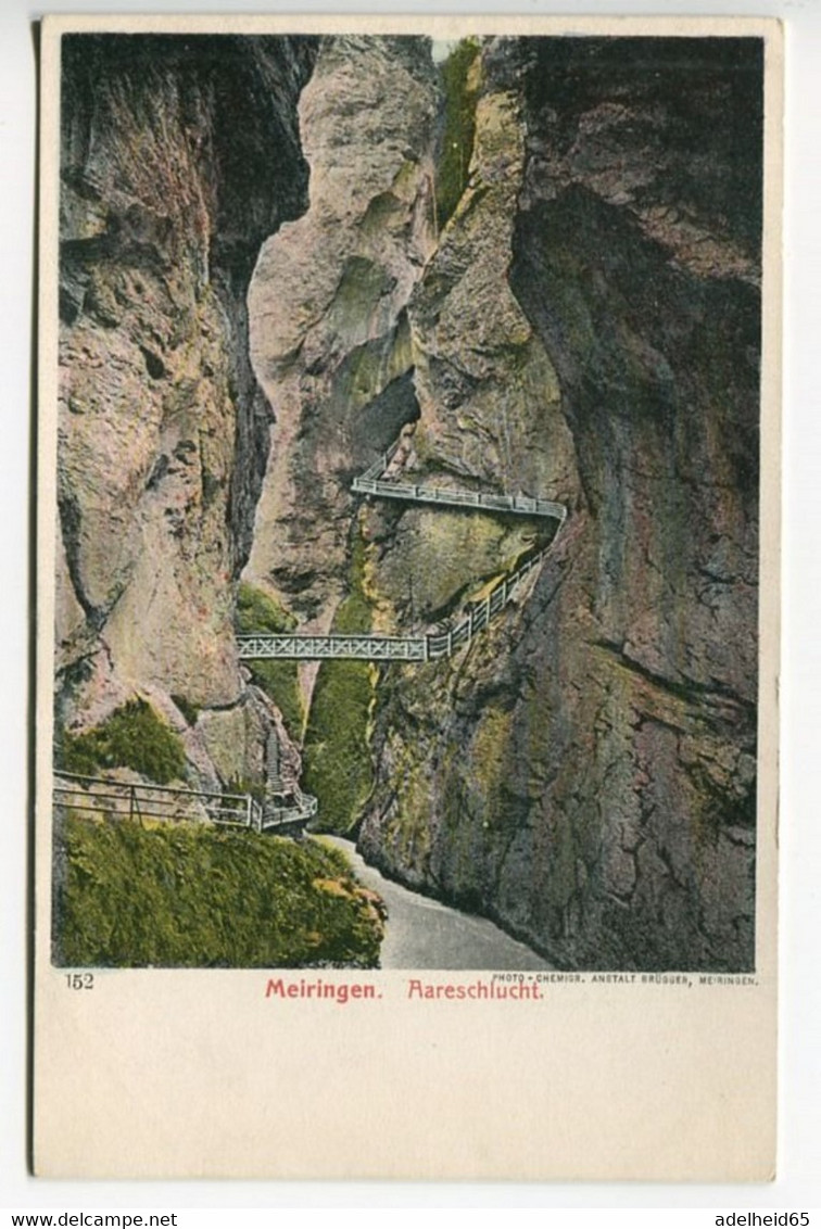 PC/ Meiringen Aareschlucht Verlag Anstalt Brügger Meiringen 152 - Brügg