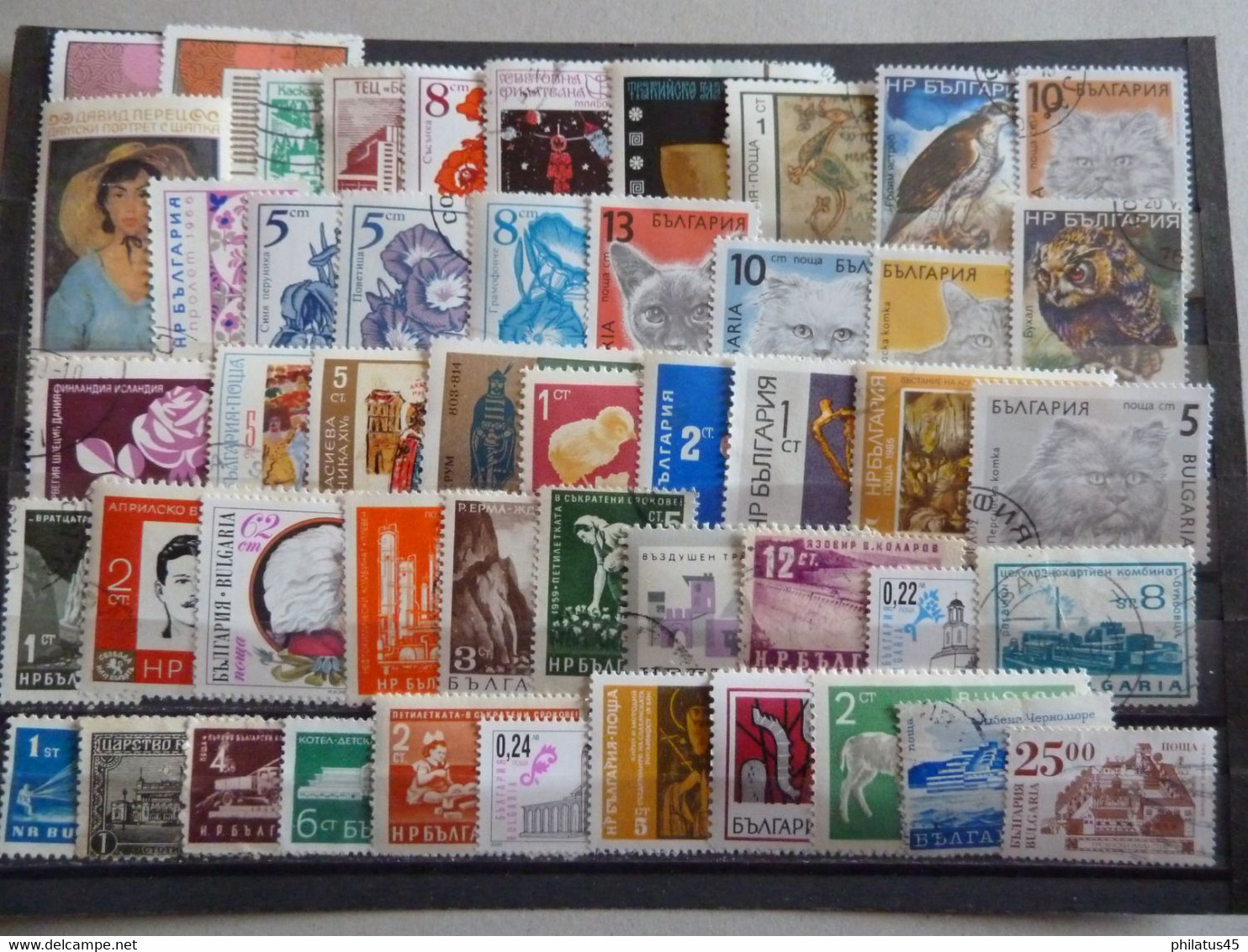 BULGARIE LOT DE 50 TIMBRES OBLITERES TOUS DIFFERENTS TB - Collections, Lots & Séries