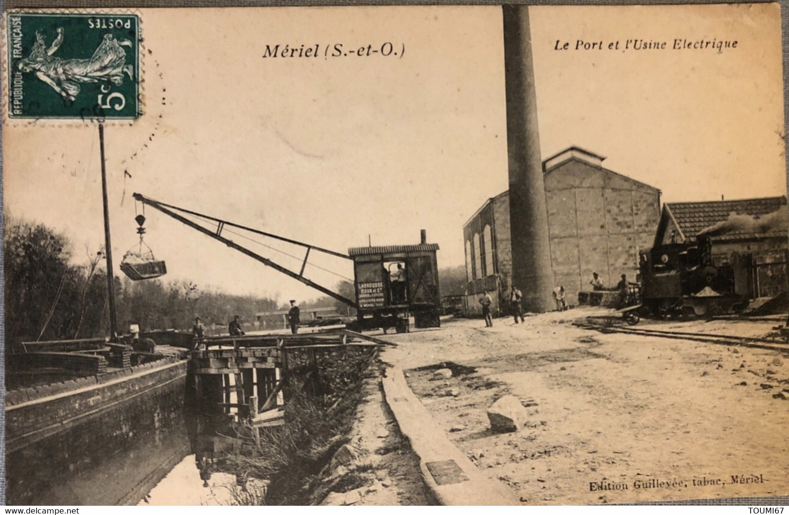 MERIEL.—Le Port Et L’Usine Électrique - Meriel