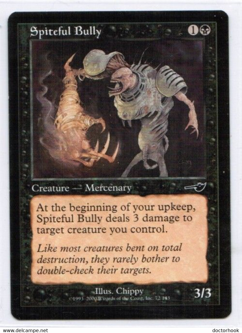 MAGIC The GATHERING  "Spiteful Bully"---NEMESIS (MTG--125-9) - Andere & Zonder Classificatie