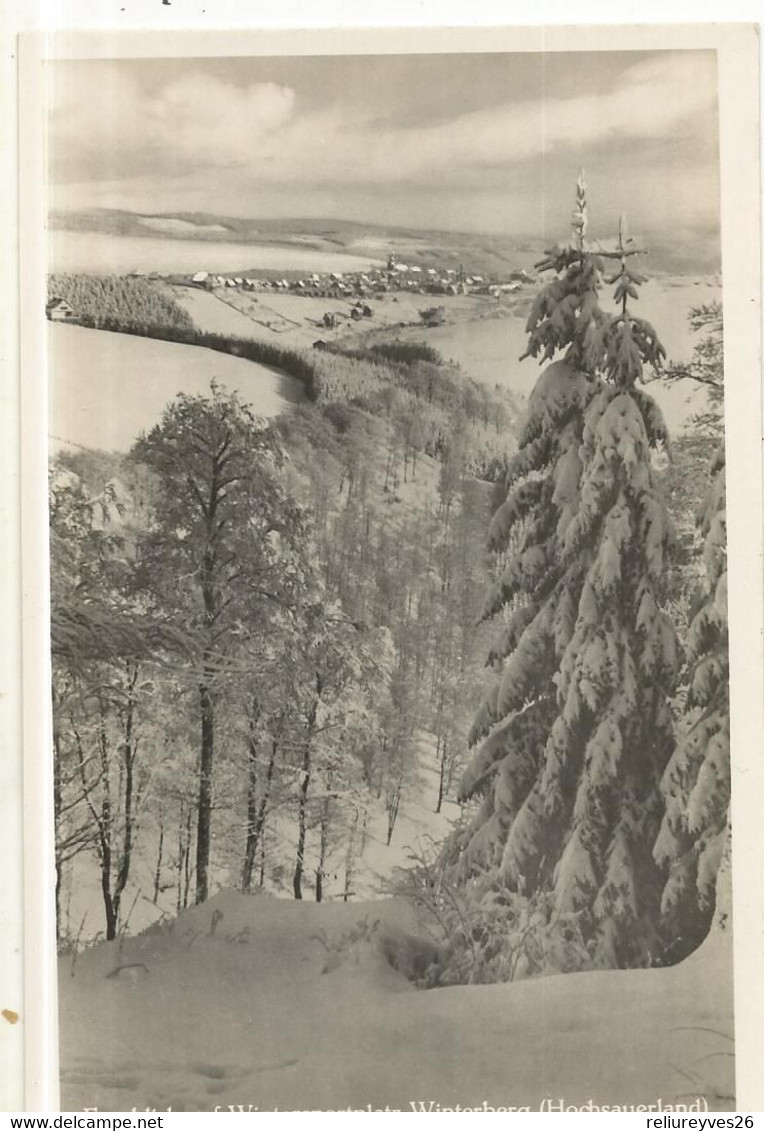 CPSM, Allemagne , N°5636, Fernblick Auf Wintersportplatz ,Winterberg ( Hochsauerland ),Ed.  J. Grobbel - Winterberg