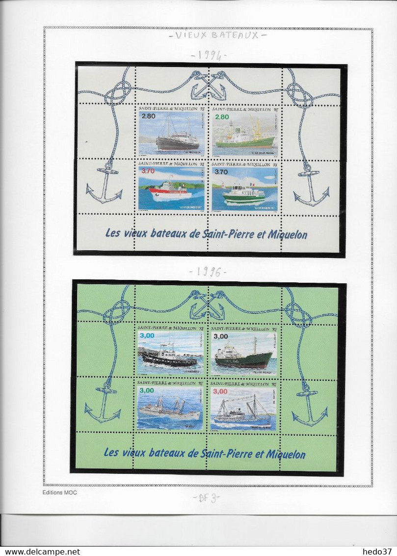 St Pierre Et Miquelon Collection BF 1/18 - Neuf ** Sans Charnière - TB - Blocks & Sheetlets