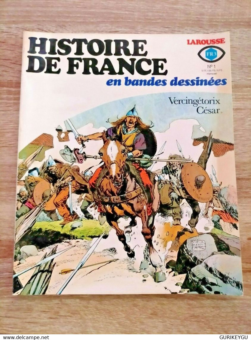 Histoire De France En Bande Dessinées Larousse FR3 N°1 Cesar 1976 Vercingétorix - Donald Duck