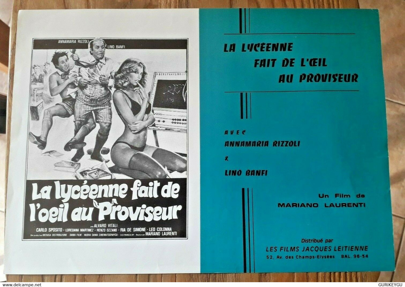 Film La Lycéenne Fait De L'oeil Au Proviseur 1980 Anna Maria Rizzoli Lino Banfi - Donald Duck