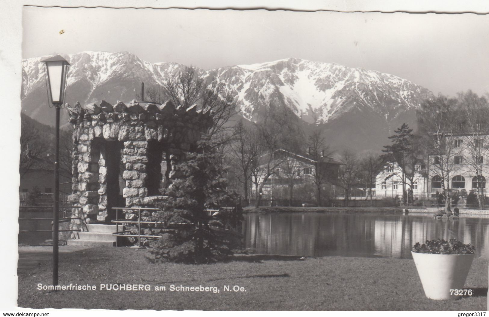 A4051) PUCHBERG Am SCHNEEBERG  - NÖ - Tolle Alte Ansicht Am Wasser Mit Bergen Im Hintergrund ALT - Schneeberggebiet