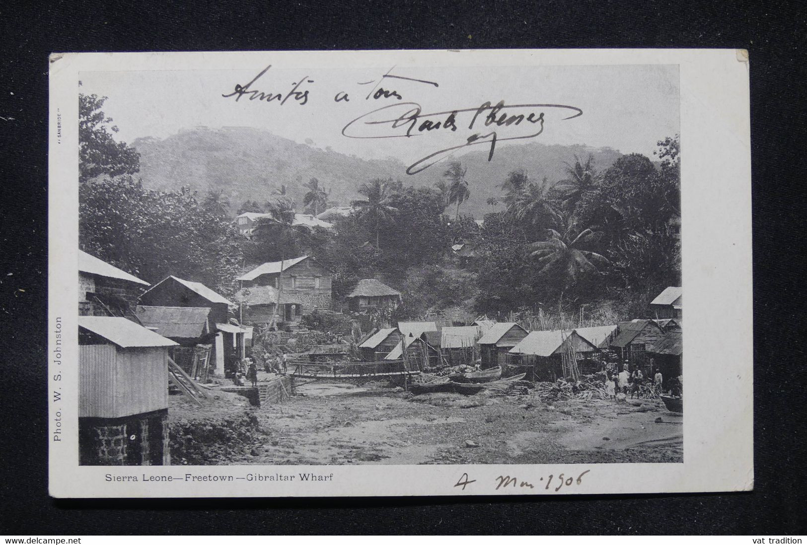 SIERRA LEONE - Affranchissement De Freetown Sur Carte Postale Pour La France En 1906 - L 111193 - Sierra Leone (...-1960)