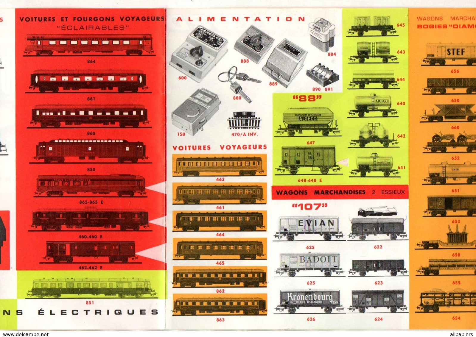 Publicité Jouef Trains électriques Locomotives - Motrices électriques, Wagons Marchandises, Alimentation, Accessoires... - Altri & Non Classificati