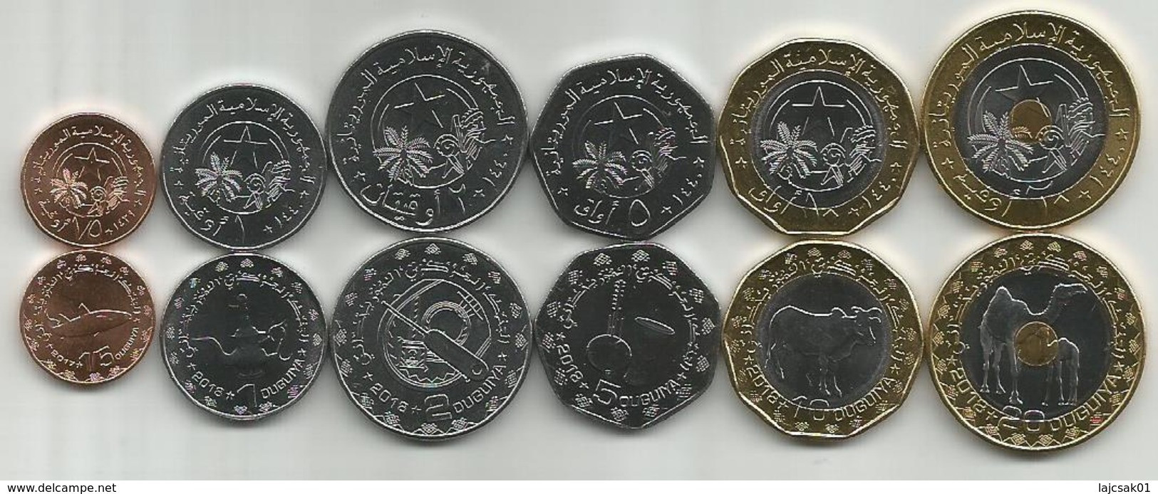 Mauritania 2017/18. Set Of 6 Coins High Grade - Mauritanie