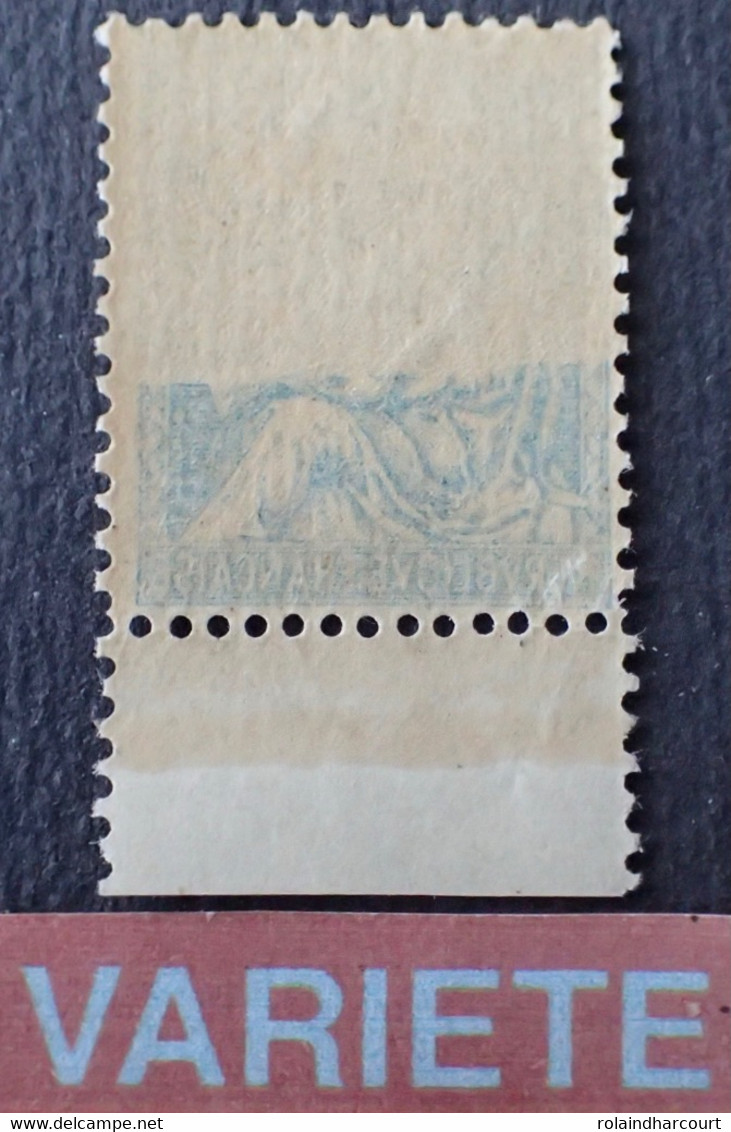 R1319/189 - 1900 - TYPE MOUCHON - N°118b NEUF** BdF - VARIETE ➤➤➤ Impr. RECTO-VERSO Partielle - Cote (2021) : 650,00 € - Unused Stamps