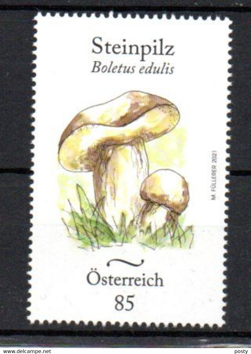 AUTRICHE - AUSTRIA - 2021 - BOLETS - STEINPILZE - BOLETUS - CHAMPIGNONS - MUSHROOMS - PILZE - - Unused Stamps