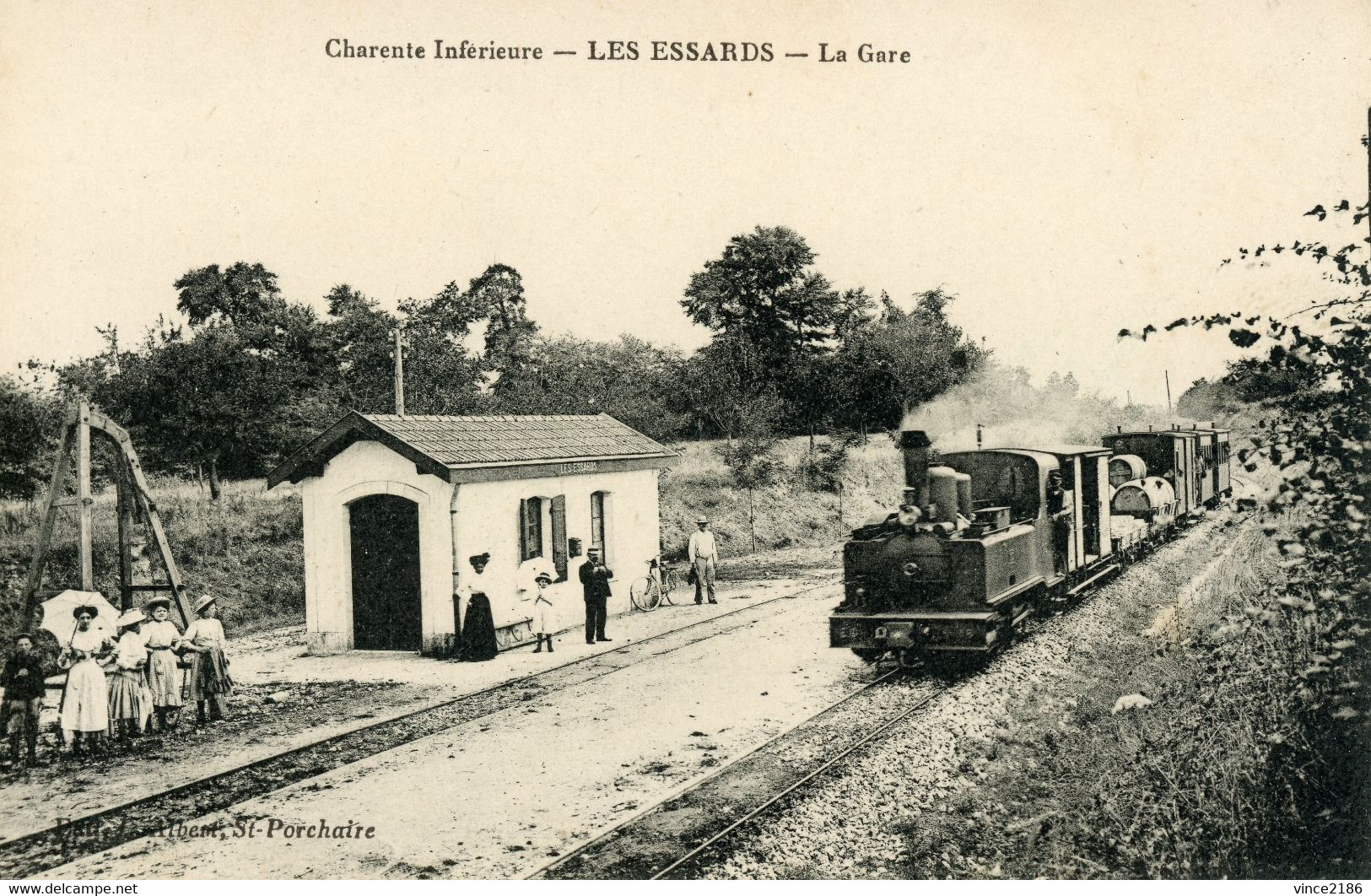 Charente Inférieure, Les Essards Gare - Estaciones Con Trenes