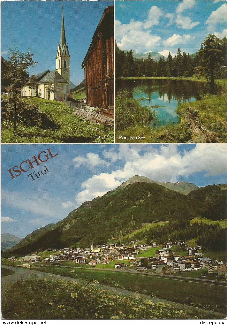 AA4452 Ischgl Tirol - Pardatsch See - Kirche / Viaggiata 1985 - Ischgl