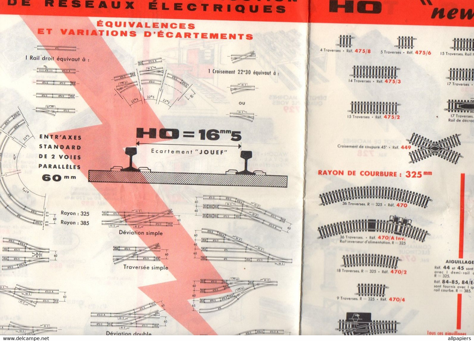 Publicité Jouef Plans De Réseaux, Accessoires Trains, Alimentation, Principes De Construction De Réseaux électriques H0 - Autres & Non Classés