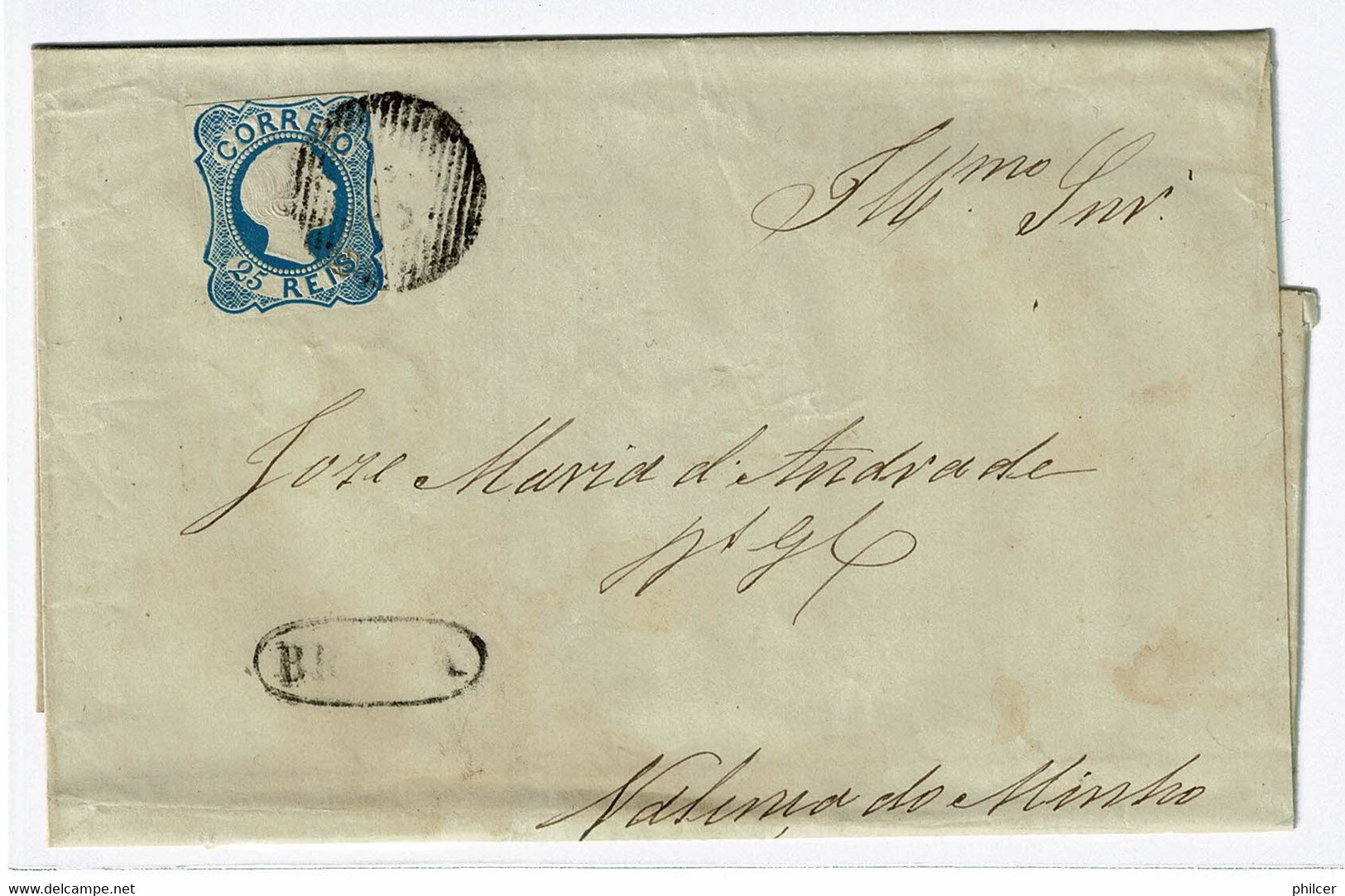 Portugal, 1855/6, Braga-Valença - Covers & Documents