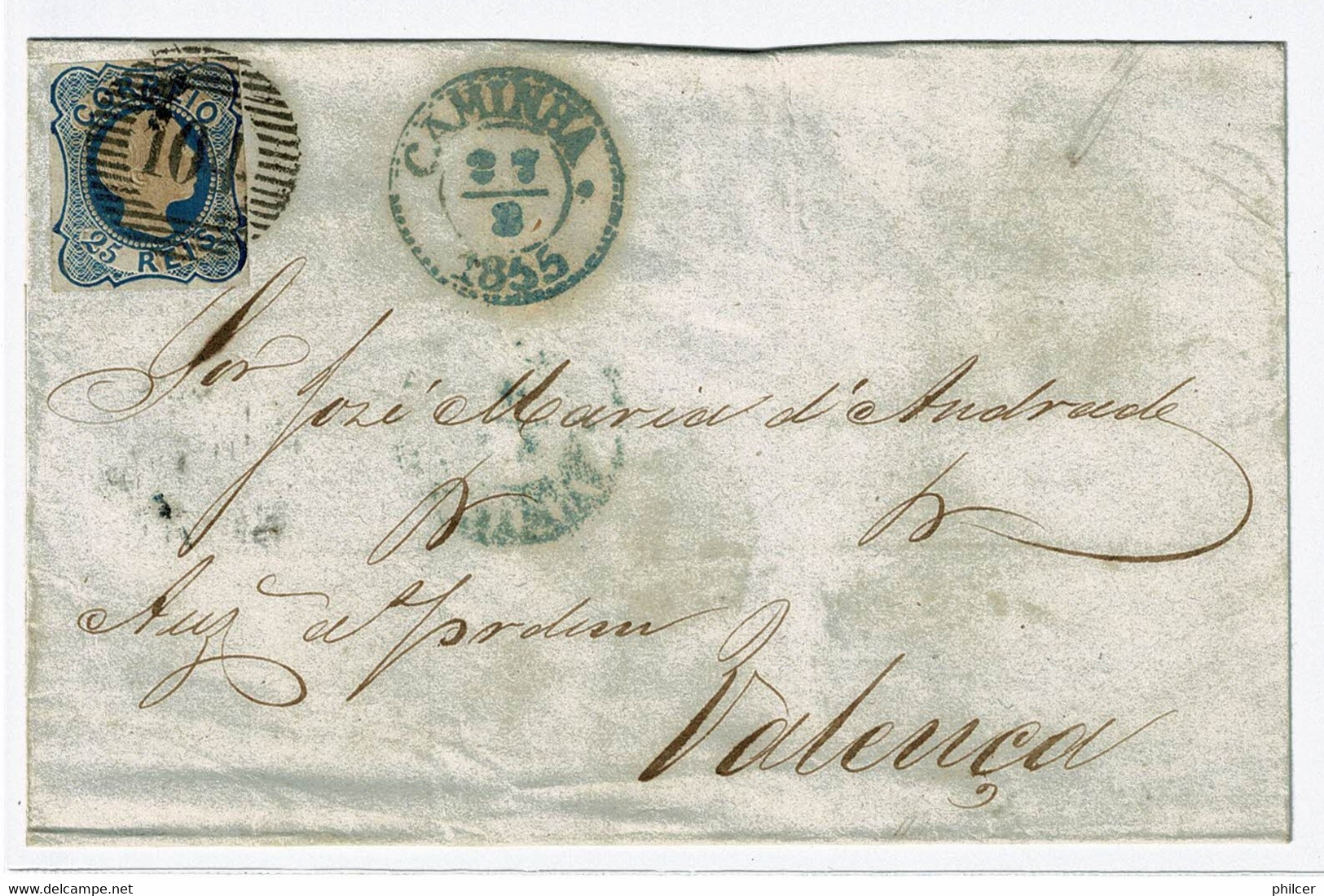Portugal, 1855, # 6, Caminha-Valença - Briefe U. Dokumente