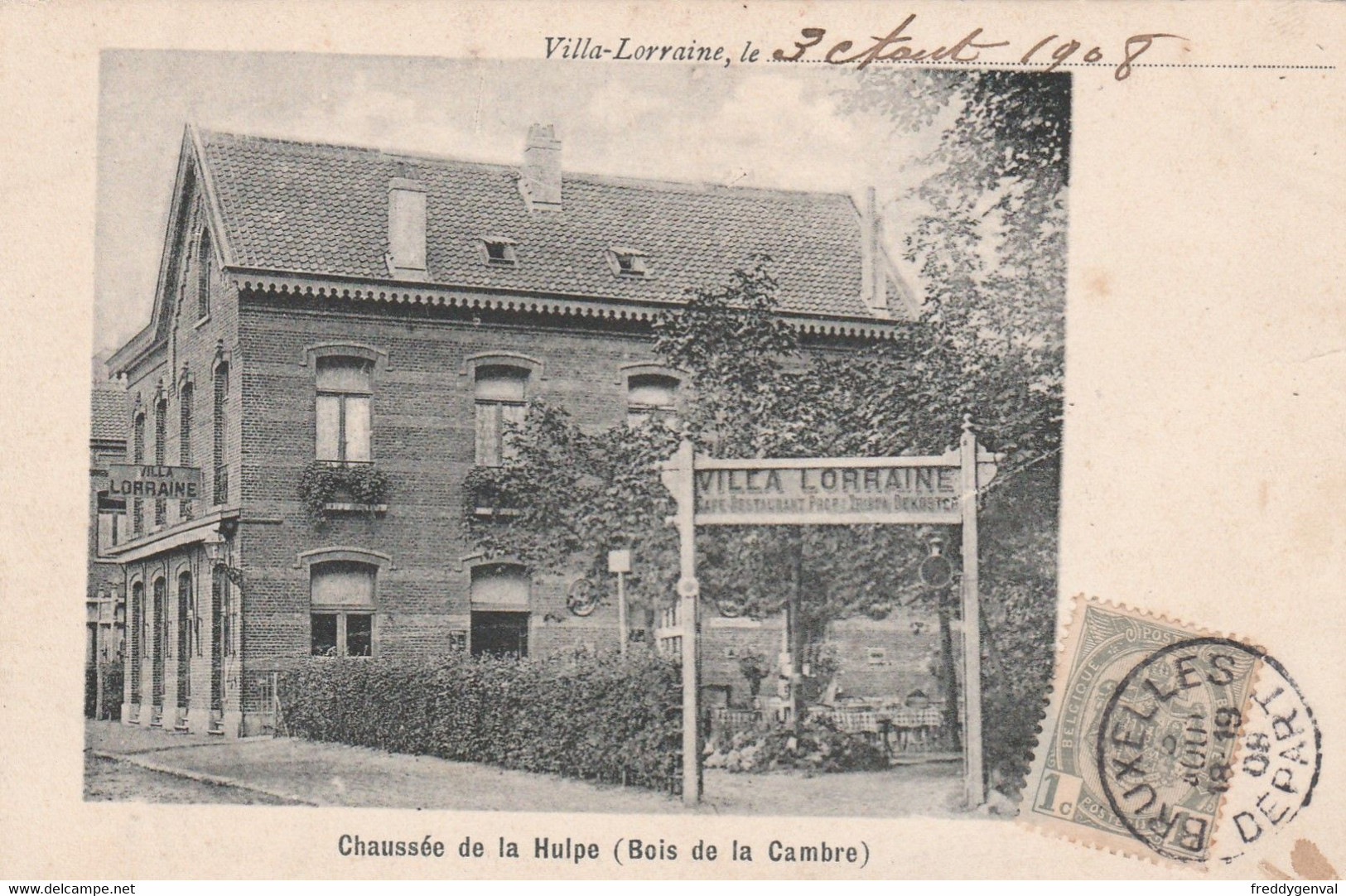 BRUXELLES VILLA LORRAINE - Cafés, Hôtels, Restaurants