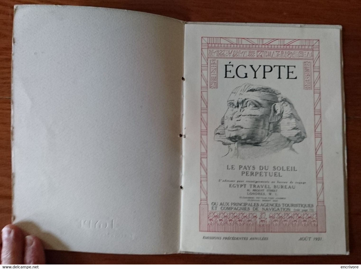 EGYPT Pays Du Soleil Perpetuel 1931 Compagnies De Navigation Orient Sitmar LLOYD Messageries Maritimes Carte - Reiseprospekte