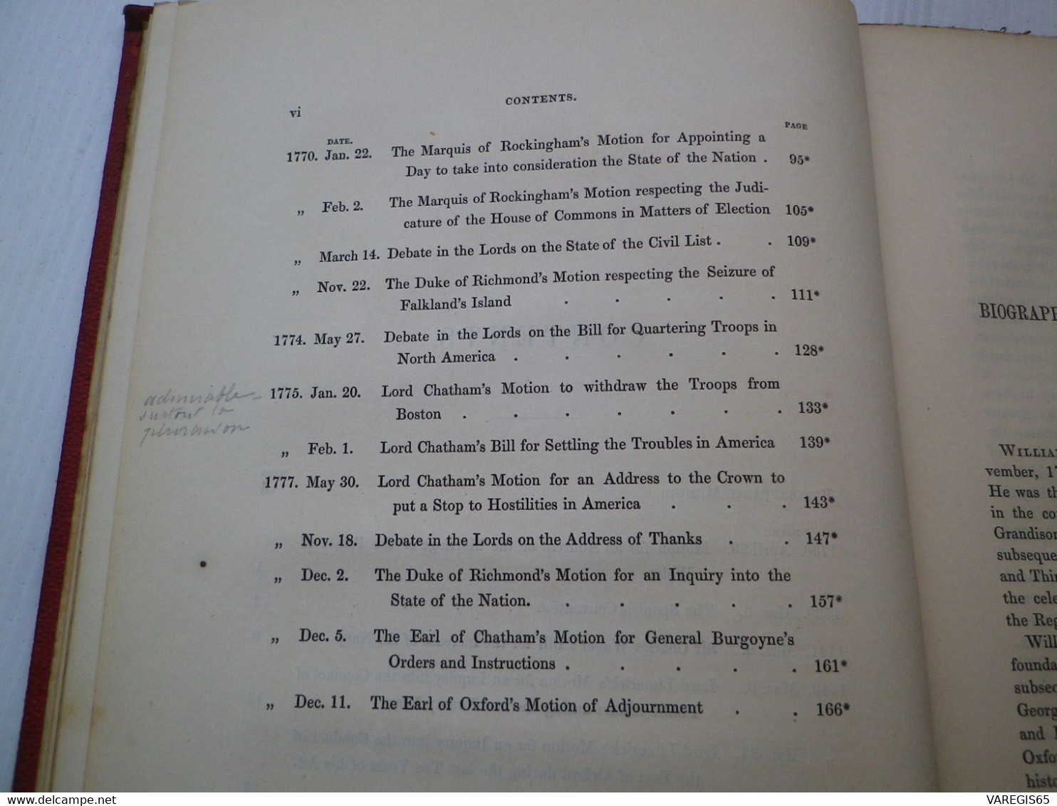 SPEECHES OF THE EARL OF CHATHAM - DISCOURS DU COMTE DE CHATHAM ( WILLIAM PITT ) - 3e Edit 1853 - DU BREUIL DE St GERMAIN