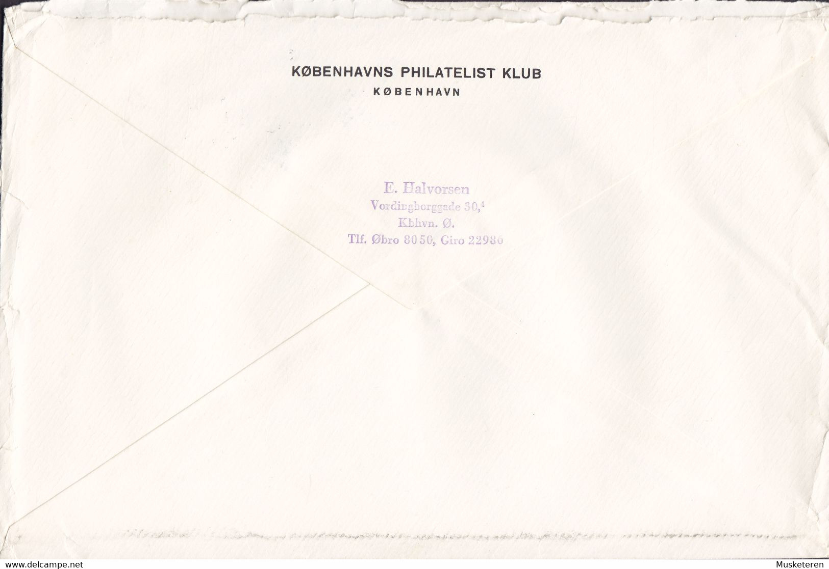 Denmark KØBENHAVNS PHILATELIST KLUB Registered Einschreiben Label KØBENHAVN 1963? Cover Brief Niels Bohr (Cz. Slania) - Storia Postale