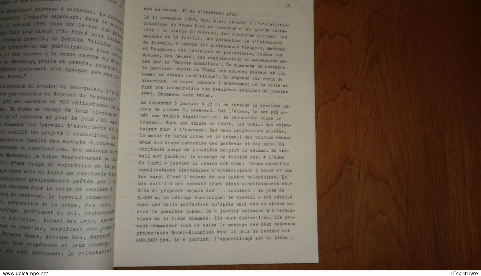 MESSANCY Pages D'Histoire 2 A L'Heure Du Concile Vatican II J Ries Régionalisme Luxembourg Ardenne Curé Eglise Culte - Belgique