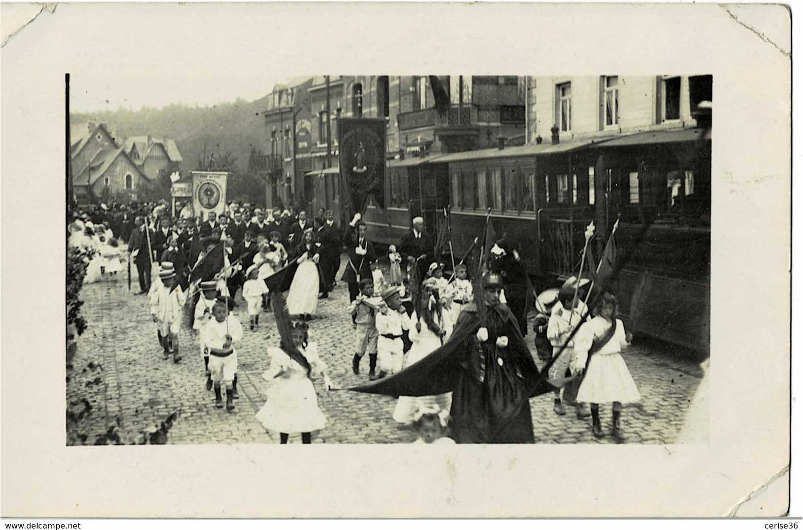 Photo Carte De Belgique Avec Tram à Situer - Andere & Zonder Classificatie