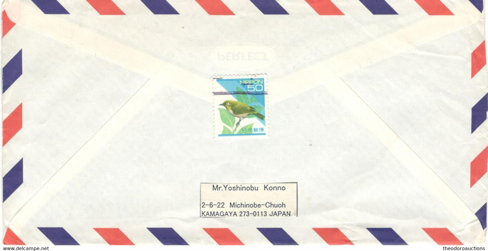 Japan 2003, Airmail Sent From Kamagaya To Buenos Aires, Argentina. Chap, 4 - Lettres & Documents