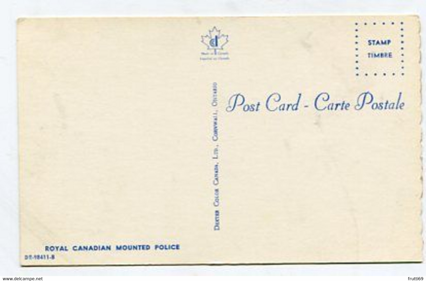 AK 015543 CANADA - Royal Canadian Mounted Police - Cartes Modernes