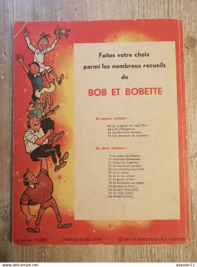 Bande Dessinée - Bob Et Bobette 67 - Le Jongleur Du Veau D'Or (1967) - Bob Et Bobette