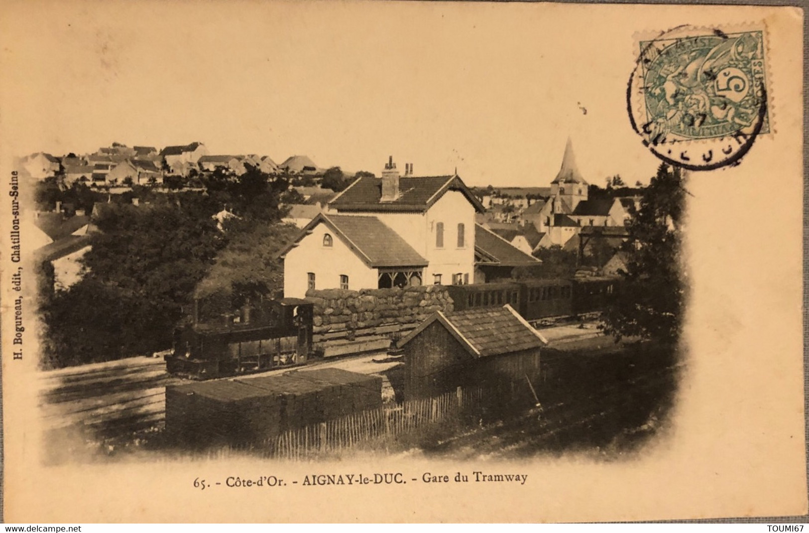 Côté -d’or.—AIGNAY-le-DUC.—Gare Du Tramway - Aignay Le Duc