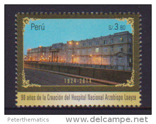 PERU ,2014,MNH,HOSPITALS, HOSPITAL OF ARCHBISHOP LOAYZA,  1v - Sonstige & Ohne Zuordnung