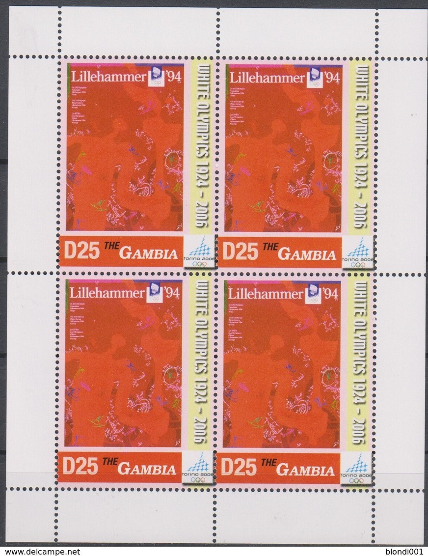 Olympics 2006 - History - GAMBIA - Sheet MNH - Winter 2006: Torino