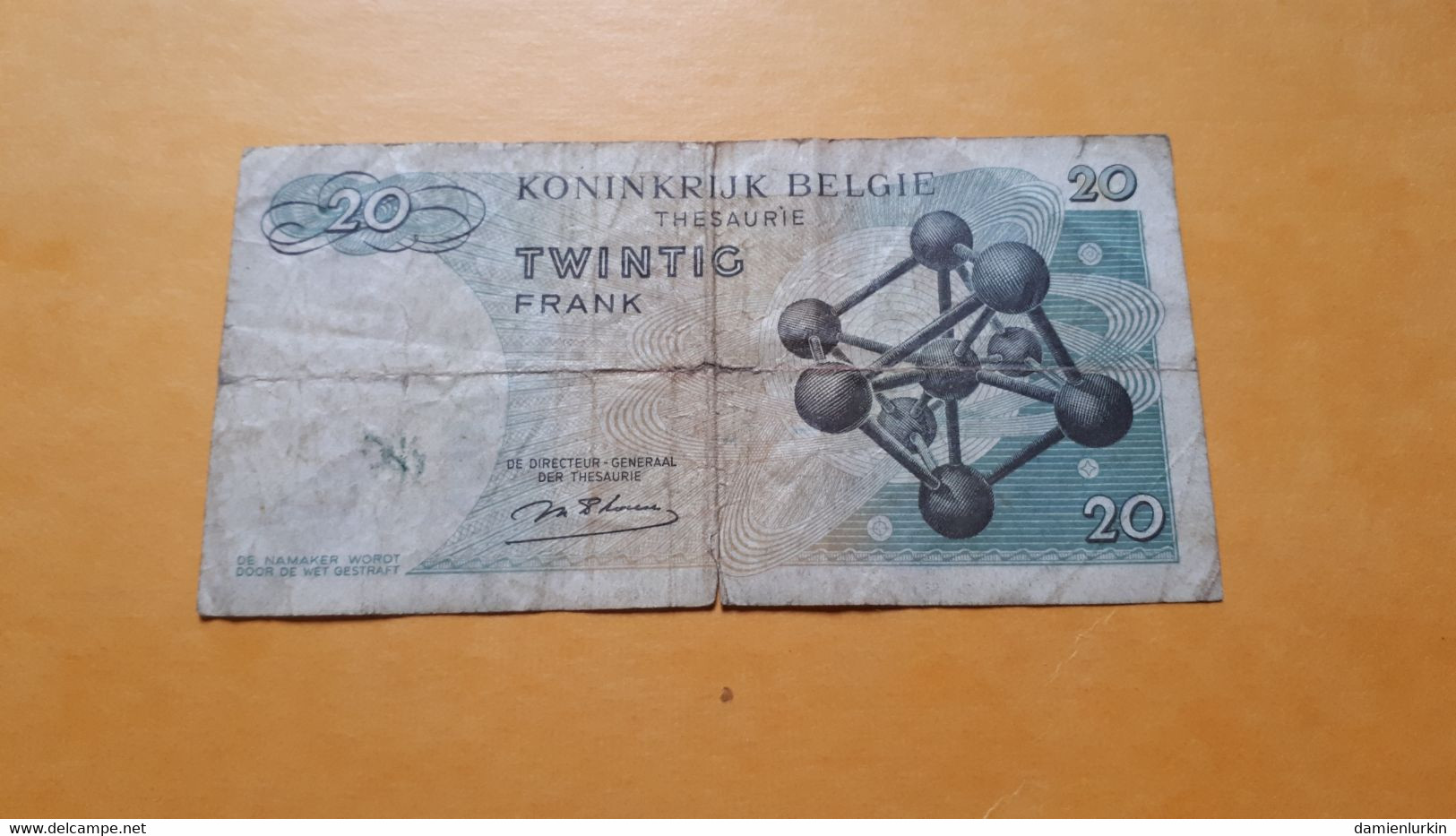 BELGIQUE/BELGIE ATOMIUM 20 FR 1964 D'HAESE P-138a.1 - 20 Francs