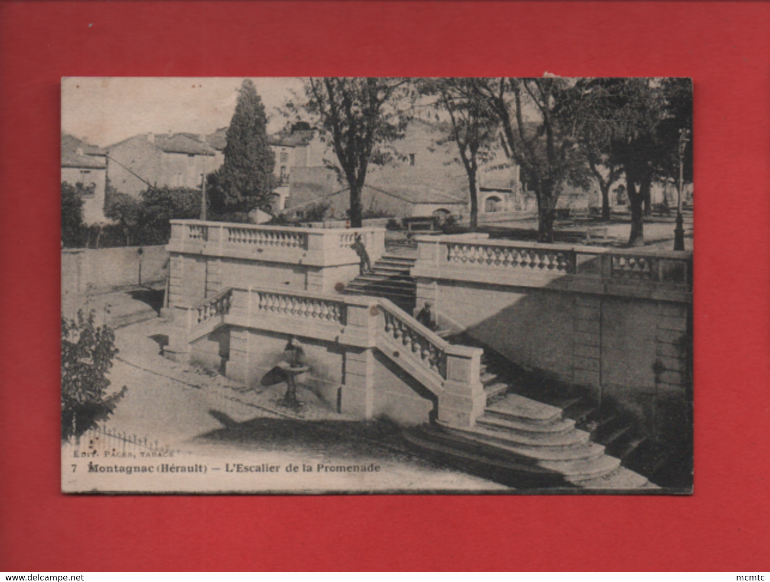 CPA  - Montagnac -  (Hérault)  - L'Escalier De La Promenade - Montagnac