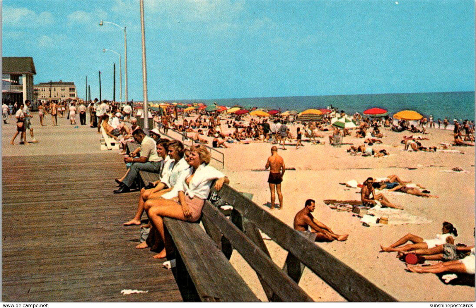 Delaware Rehoboth Beach Greetings Showing Boardwalk - Other & Unclassified