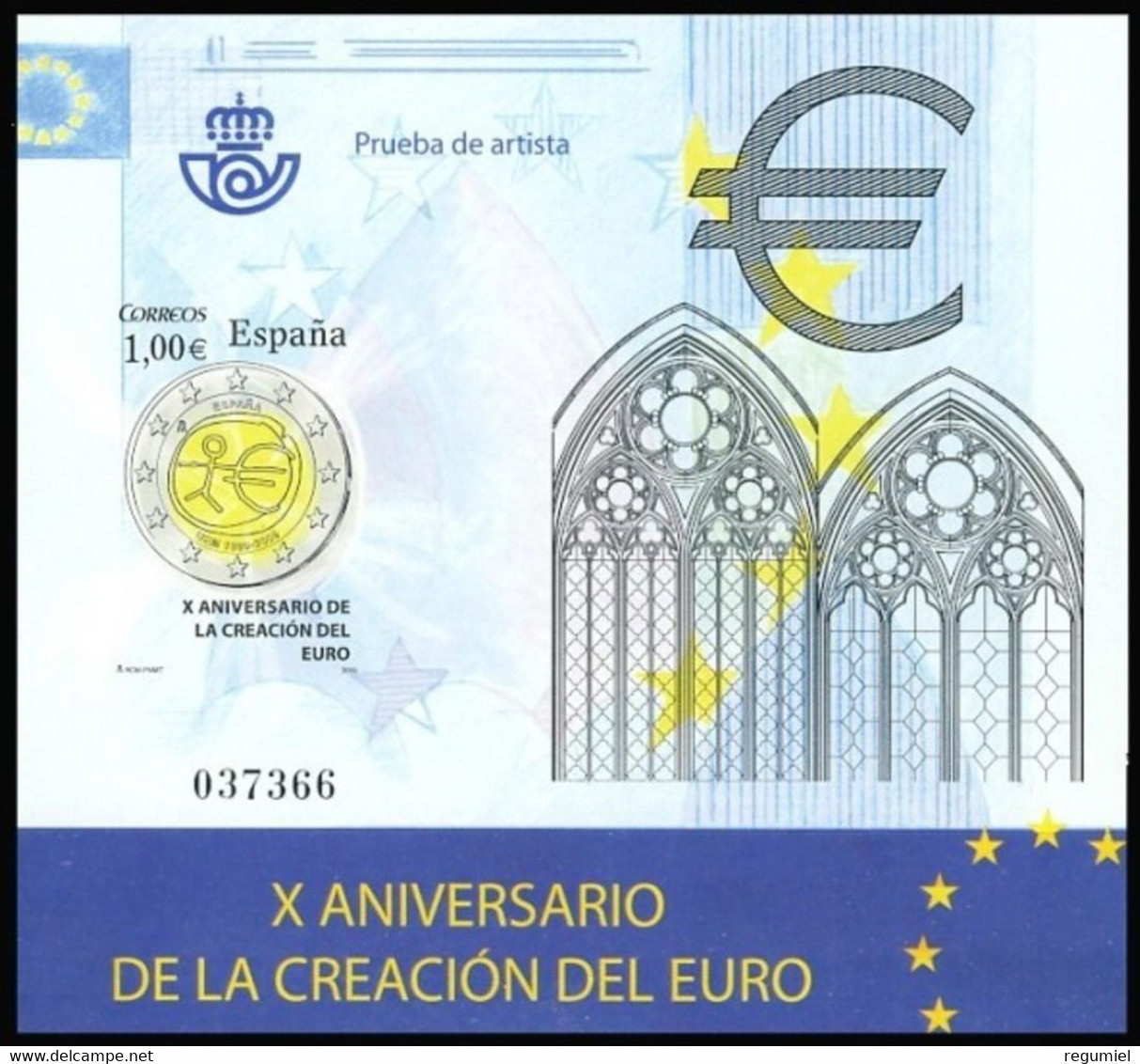 España Prueba De Lujo 098. Euro. 2009 - Blocs & Hojas